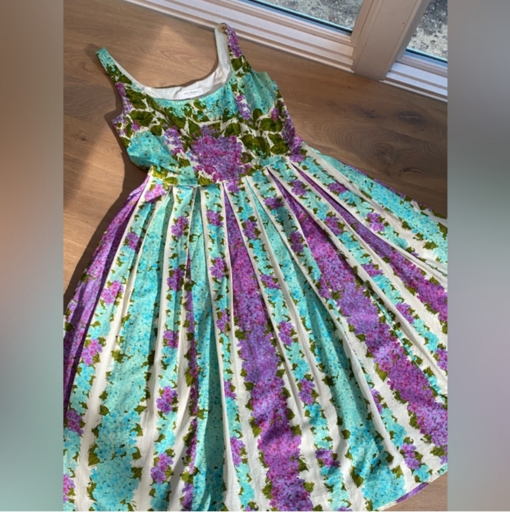 Vintage Isaac Mizrahi for Target floral pleated dress